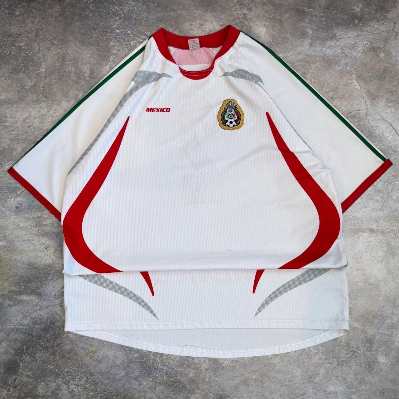 Vintage 2007-2008 Mexico White Soccer Jersey Adult Size Xl Futbol Sportswear Y2k